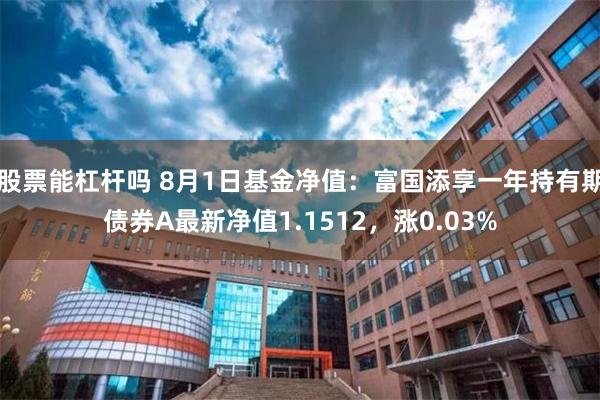 股票能杠杆吗 8月1日基金净值：富国添享一年持有期债券A最新净值1.1512，涨0.03%