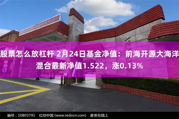 股票怎么放杠杆 2月24日基金净值：前海开源大海洋混合最新净值1.522，涨0.13%